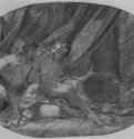 Марс и Венера, овал. 1625-1650 - 275 х 400 мм. Сангина на белой бумаге. Частное собрание. Франция. Копия.