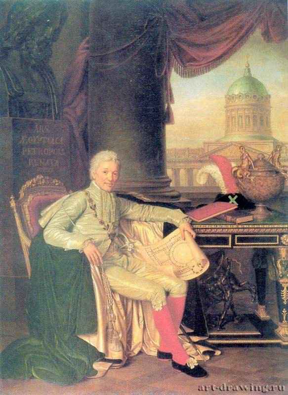 Портрет президента Академии художеств А. С. Строганова - 1814МаслоРоссия