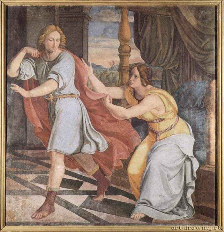 Цикл фресок в Каза Бартольди (Рим). Иосиф и жена Потифара. 1816-1817 - ФрескаРомантизмГерманияБерлин. Старая Национальная галереяНазарейцы