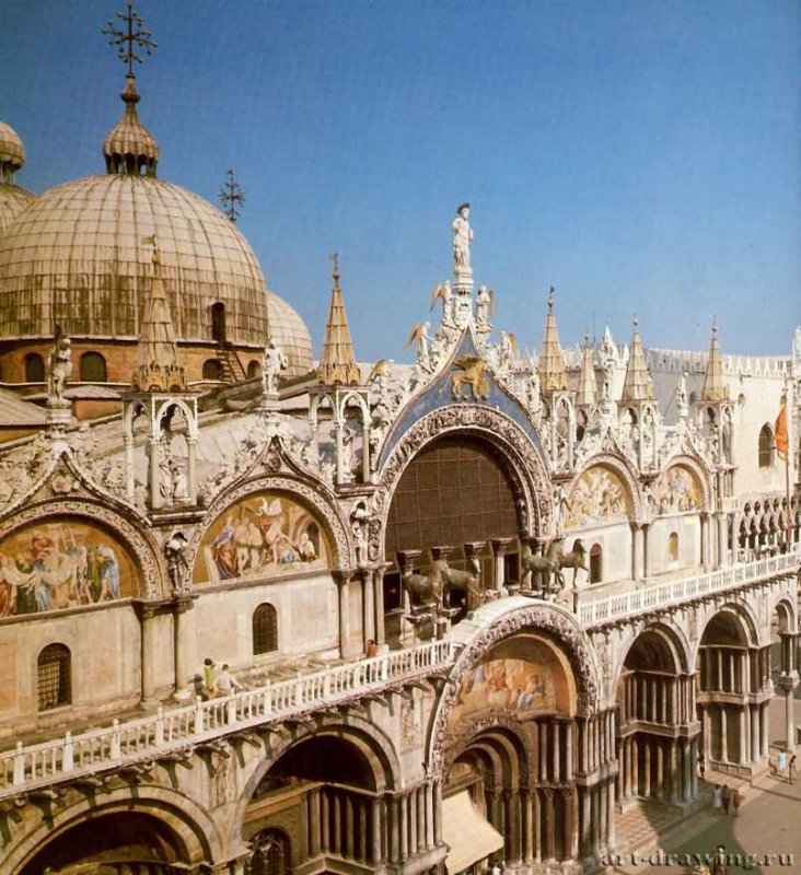 Собор святого Марка. Фасад - Города Италии: Венеция.