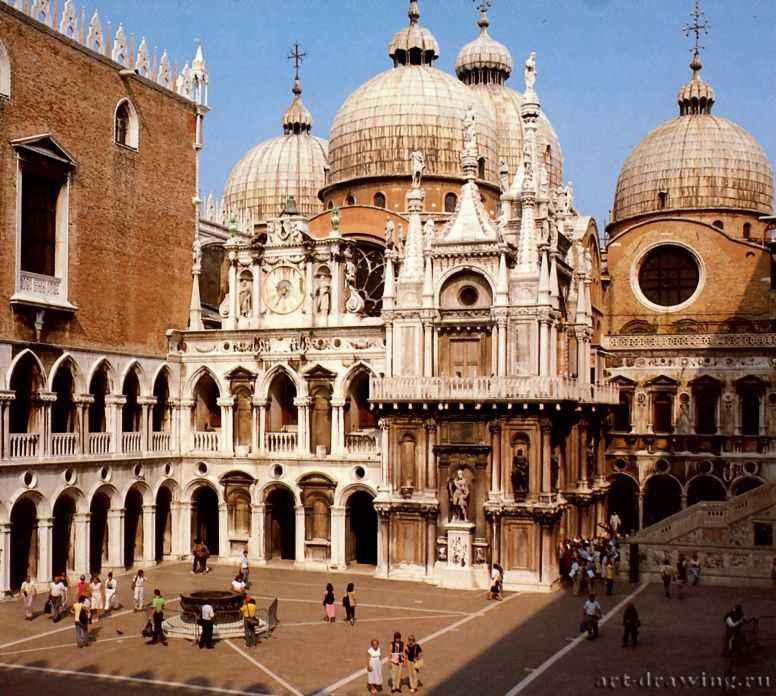 Дворец Дожей. Двор - Города Италии: Венеция.