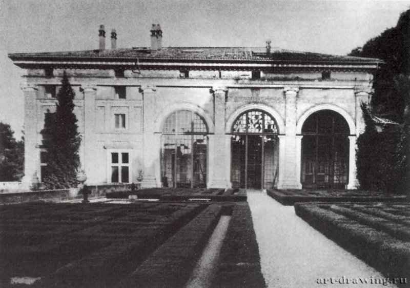 Вилла Мадама. Садовый фасад. 1516-1520 - Города Италии: Рим.