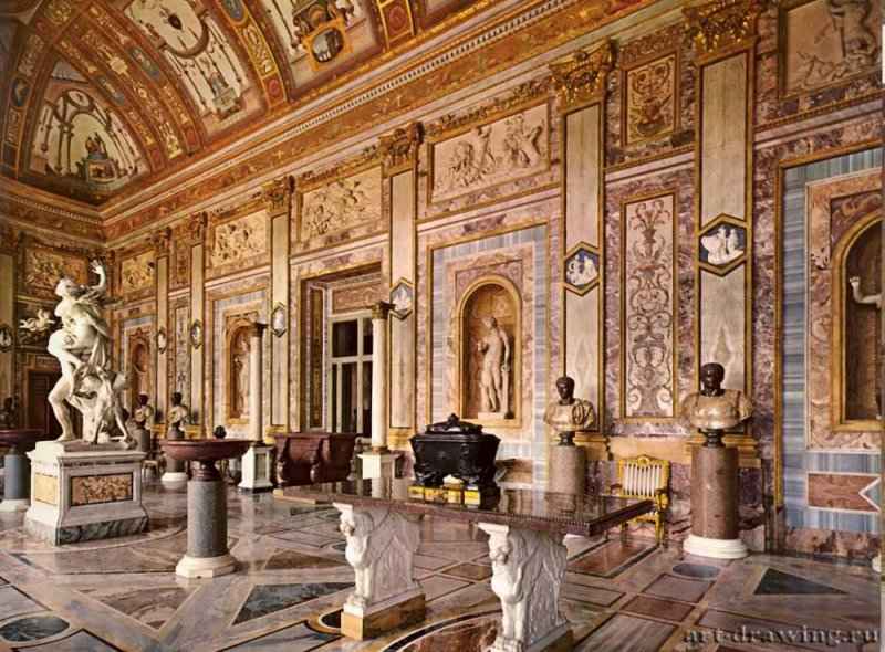 Дворец Боргезе. Зал Императоров. 1613-1615 - Города Италии: Рим.