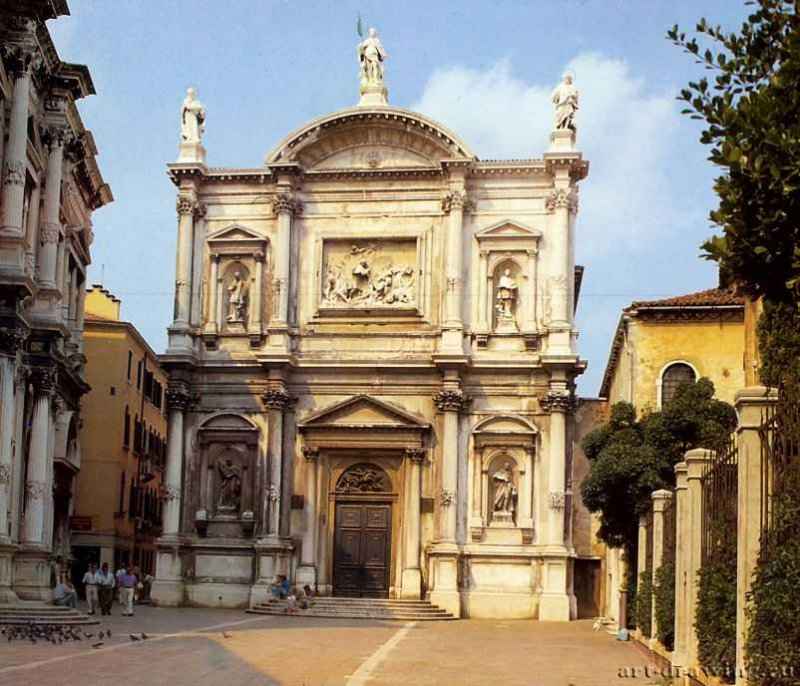 Церковь Сан Рокко - Города Италии: Венеция. Перестроена в 18 веке.