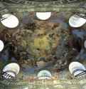 Библиотека Хофбурга. Фреска купола. 1726 - Вена АвстрияОбразная схема фрески купола, написанной в 1726 году Даниэлем Граном, представляет собой аллегорию покровителя искусств и наук - Карла VI.