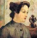 Женщина с волосами, убранными в пучок - 188646 x 38 смХолст, маслоПостимпрессионизмФранцияТокио. Художественный музей Бриджстоуна