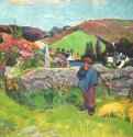 Бретонский пейзаж со свинопасом - 188874 x 93 смХолст, маслоПостимпрессионизмФранцияЛос-Анжелес. Фонд Нортона Саймона
