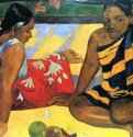 Две таитянки (Что нового, Parau api) - 189267 x 91 смХолст, маслоПостимпрессионизмФранцияДрезден. Картинная галерея
