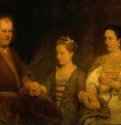 Херманнус Бёрхаве, профессор медицины Лейденского университета с женой и дочерью. 1724 - Холст, масло. 104,5 x 173. Риксмузеум. Амстердам.