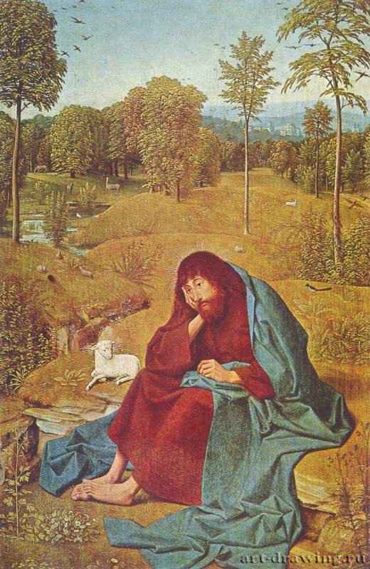 Иоанн Креститель - 1490 *42 x 28 смДеревоВозрождениеНидерландыБерлин. Картинная галерея