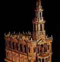 Модель церкви Сан Мери-Ле-Странд (Лондон). 1714 - 74 х 31 х 83. Груша, самшит. Лондон. Коллекция рисунков Британской библиотеки по архитектуре. Великобритания.