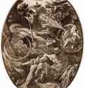 Маг (Пещера вечности). 1591 - Ксилография кьяроскуро, одна очерковая доска, две тоновые доски 350 x 261 мм Риксмузеум Амстердам