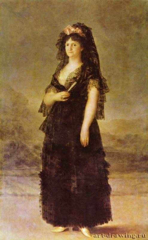 Портрет королевы Марии Луизы - 1800209 x 125 смХолст, маслоРококо, классицизм, реализмИспанияМадрид. Прадо