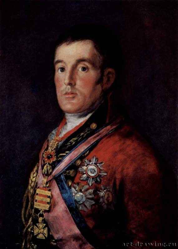 Портрет герцога Веллингтона - 1814 *60 x 51 смХолст, маслоРококо, классицизм, реализмИспанияЛондон. Национальная галерея