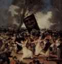 Похороны Сардины - 1812-181482,5 x 52 смХолст, маслоРококо, классицизм, реализмИспанияМадрид. Академия изящных искусств Сан ФернандоКарнавальная сцена