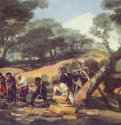 Изготовление пороха в Сьерра де Тардьента - 1814 *33 x 52 смЭскиз масломРококо, классицизм, реализмИспанияМадрид. Эскориал