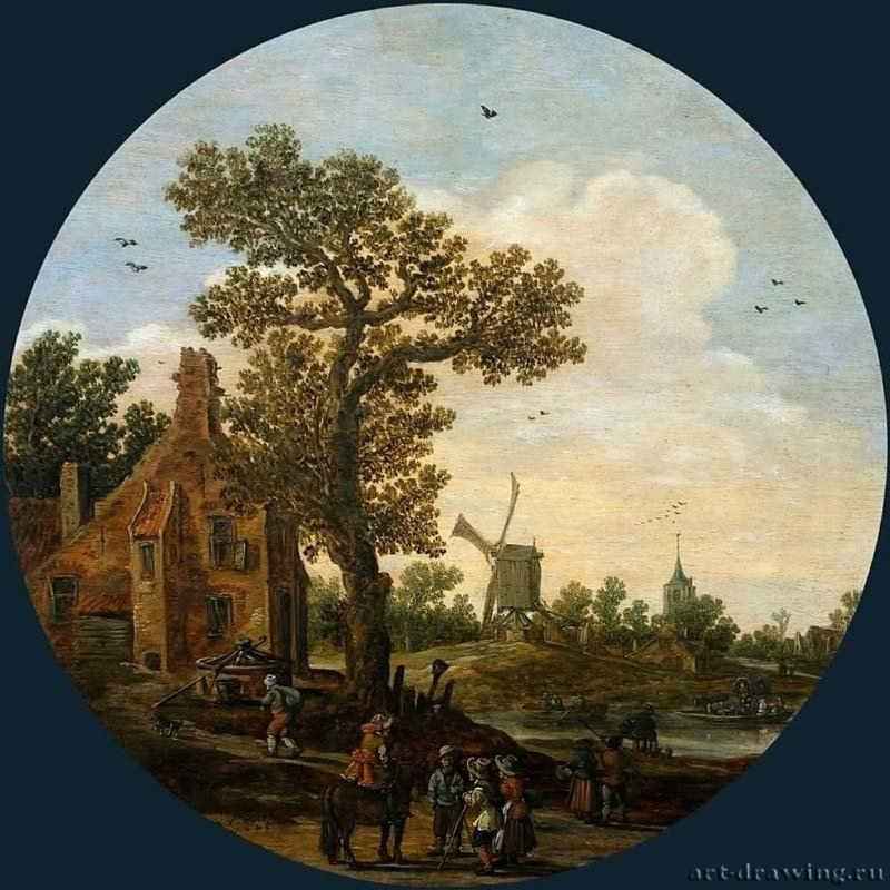 Лето. 1625 - Масло, дерево Диаметр 33,5 Риксмузеум Амстердам