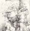 Казнь святой Варвары. 1519 - 118 х 204 мм. Перо черным тоном, на бумаге. Базель. Открытое художественное собрание, Гравюрный кабинет. Швейцария.