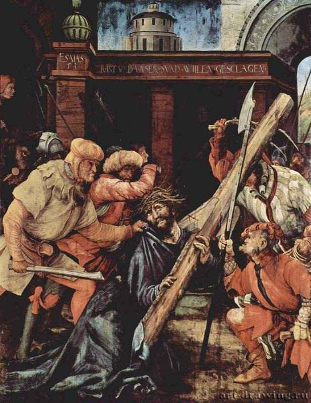 Таубербишофсхаймский алтарь. Христос, падающий под крестной ношей - 1523-1524193 x 151 смДерево, маслоВозрождениеГерманияКарлсруэ. КунстхаллеСм. Распятие из этого же алтаря (Таубербишофсхаймский алтарь)