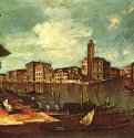 Большой Канал в районе Сан Джеремия, вид с причала для гондол. 1741 - 94 x 132,5 см. Холст, масло. Венецианский стиль 18 века. Италия. Балтимор. Художественный музей.
