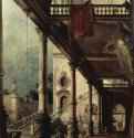 Крытая галерея. Вторая половина 18 века - Холст, масло. Венецианский стиль 18 века. Италия. Венеция. Галерея Академии.