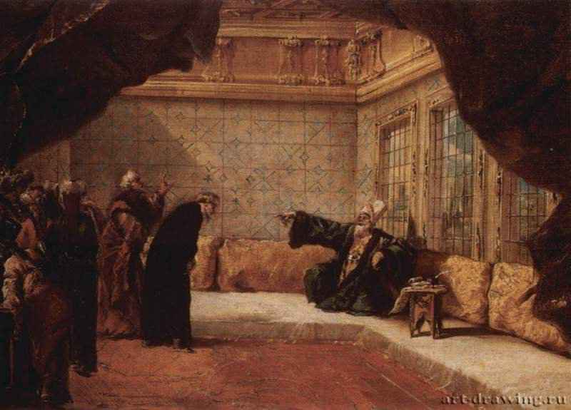 Аудиенция у султана. 1742-1743 - 46 x 64 смХолст, маслоРококоИталияЧастное собраниеЦикл первоначально состоял из 43 картин, заказчик - маршал Иоганн Маттиас фон дер Шуленбург