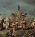 Сцена в саду сераля. 1742-1743 - 46,5 x 64 смХолст, маслоРококоИталияМадрид. Собрание Тиссен-БорнемисаЦикл первоначально состоял из 43 картин, заказчик - маршал Иоганн Маттиас фон дер Шуленбург