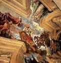 Аврора. Плафон. 1621-1623 - Рим. Казино Людовизи. Италия.Единственный плафон работы Гверчино, 'Аврора' с изображением фигур, олицетворяющих Славу, Честь и Добродетель, был создан художником для виллы кардинала Людовико Людовизи на Пинчио.
