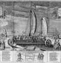 Парусная повозка. 1603 - Тушь, бумага, гравировка 54 x 125,5 Риксмузеум Амстердам