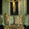 Распятие. 1648-1649 - Высота фигуры Христа 220 см. Дерево, позолота. Бамберг. Кафедральный собор. Германия.