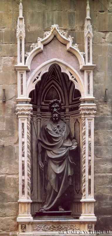 Св. Иоанн Креститель. 1413-1416 - Высота: 255 см. Бронза. Флоренция. Орсанмикеле.