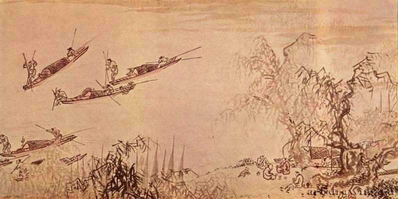 На реке. 1400 * - 30 x 1115 смБумага, тушьКитайВашингтон. Галерея искусства Фрир