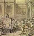 Прибытие Наполеона в ратушу. 1805 - 26,2 x 40,8 смПеро, тушьКлассицизмФранцияПариж. Лувр