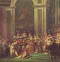 Наполеон коронует императрицу Жозефину. 1805-1807 - 610 x 931 смХолст, маслоКлассицизмФранцияПариж. Лувр