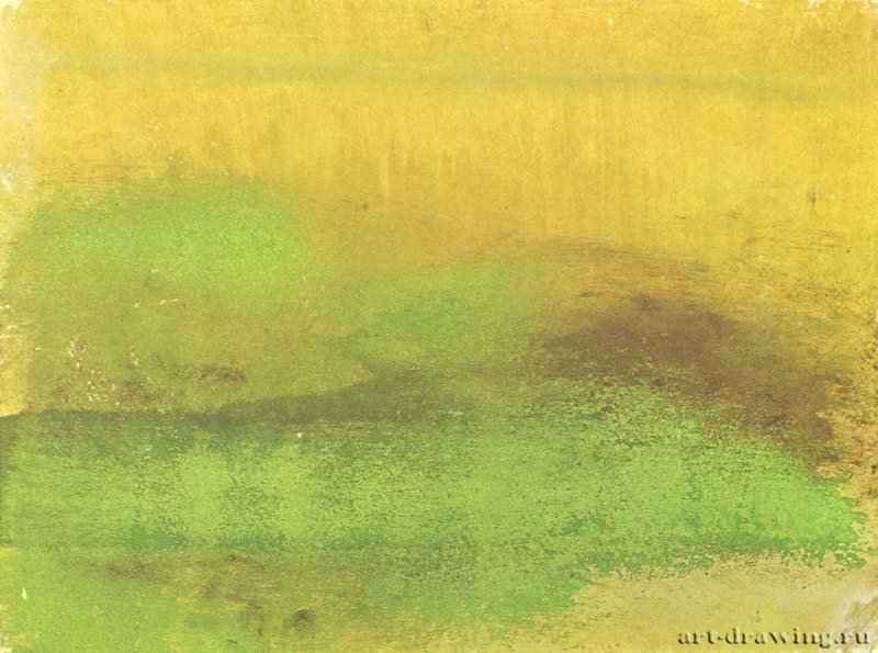 Пейзаж. 1890-1893 - 297 х 396 мм Монотипия, оттиск масляными красками Нью-Йорк. Собрание г-жи Эльзы Сэклер Франция