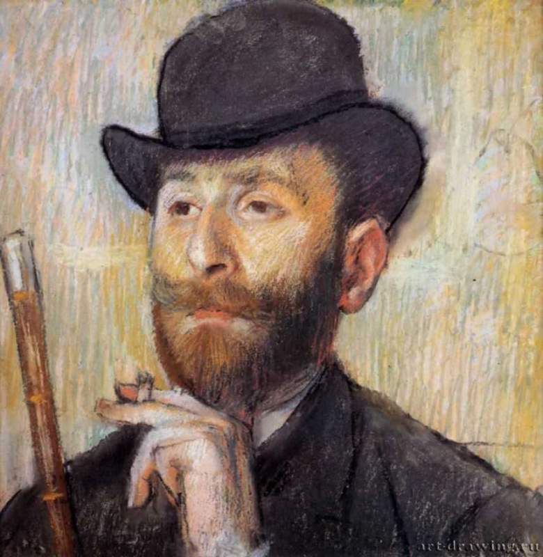 Портрет З. Захарьяна, 1886 г. - Пастель. Частное собрание. Франция.
