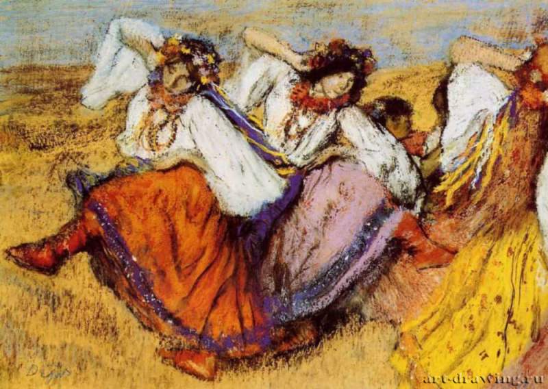 Руские балерины, 1899 г. - Бумага, пастель. Частное собрание. Франция.