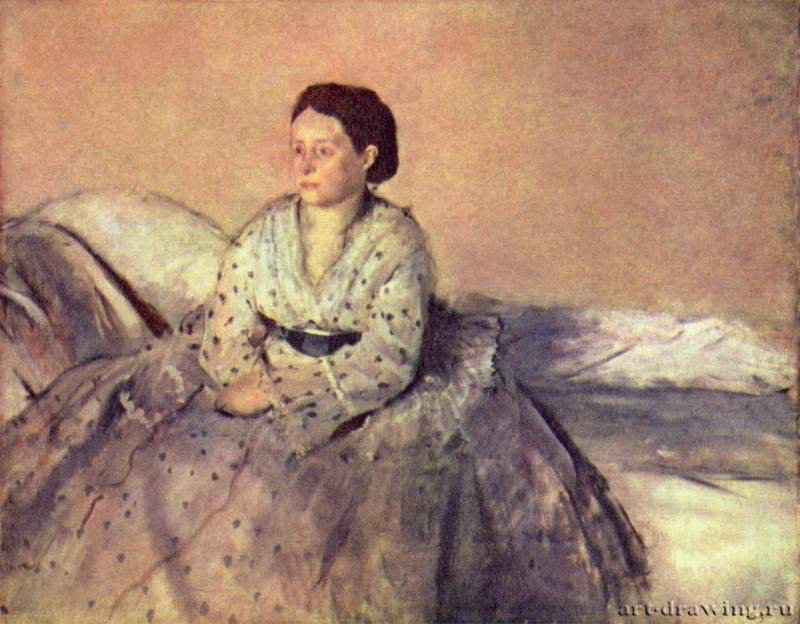 Портрет мадам Рене де Га - 1872-187372,7 x 92 смХолстИмпрессионизмФранцияВашингтон. Национальная художественная галерея