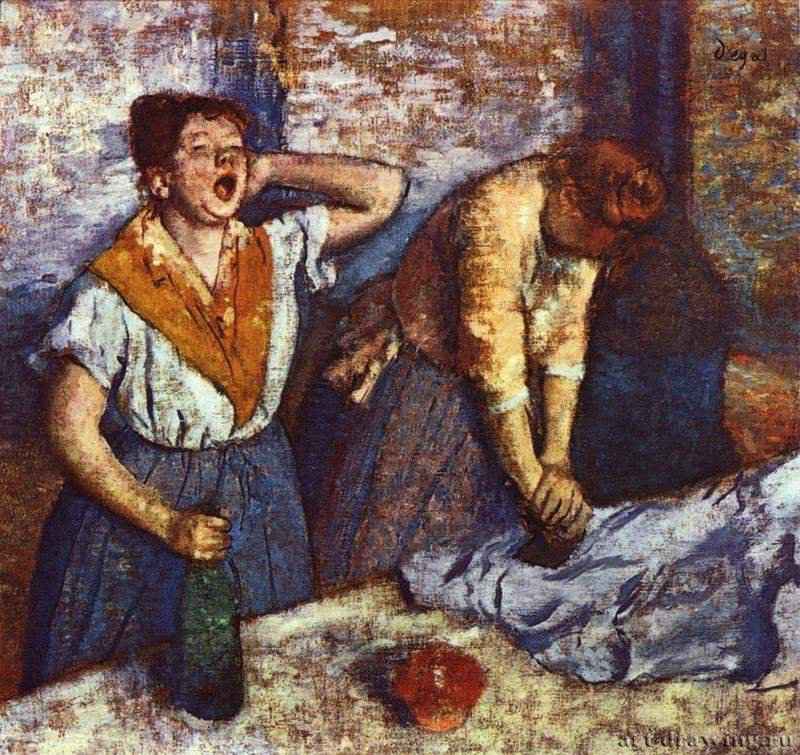Гладильщицы - 1884 *76 x 82 смХолст, маслоИмпрессионизмФранцияПариж. Музей Орсэ