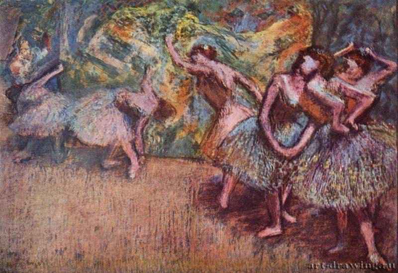 Балетная сцена, 1904 - 1906 г. - Пастель; 76 x 109 см. Импрессионизм. Собрание Честера Дэйла. Нью-Йорк. Франция.