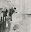 Фойе. 1879-1880 - 160 х 118 мм Монотипия, оттиск чёрным на белой бумаге Вашингтон. Национальная галерея Франция