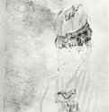 Погрудный портрет женщины. 1880 - 82 х 70 мм Монотипия, оттиск чёрным, на белой бумаге Нью-Йорк. Собрание г-на и г-жи Э. Поуис Джонс Франция