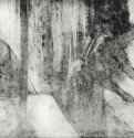 Гладильщицы. 1880 - 226 х 428 мм Монотипия, оттиск чёрным на бумаге Париж. Библиотека по искусству и археологии Парижского университета Франция