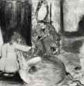 Ушат для купанья. 1880 - 160 х 211 мм Монотипия, оттиск коричневым на китайской бумаге Франция