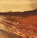 Пейзаж в Бургундии. 1890-1892 - 300 х 400 мм Цветная монотипия на кремовой бумаге Париж. Лувр, Кабинет эстампов Франция