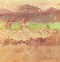 Осенний пейзаж. 1890-1893 - 300 х 400 мм Цветная монотипия Нью-Йорк. Собрание Роберта Ротшильда Франция
