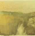 Зеленый пейзаж. 1890-1893 - 300 х 400 мм Цветная монотипия Нью-Йорк. Собрание г-жи Л. Бертрам Смит Франция