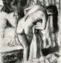 После ванны 1891 - 190 х 147 мм Литография Париж. Собрание Жака Дусе Франция