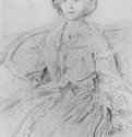 Портрет Элен Эртель. 1860 - 353 x 263 мм Карандаш на бумаге Париж. Музей Орсэ Франция