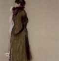 Портрет Элен Андре. 1879 - 485 x 420 мм Пастель на серо-зеленой бумаге Цюрих. Собрание Файльхенфельдт Франция